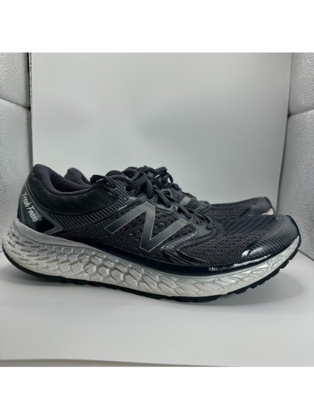 New Balance Fresh Foam 1080 v7 Shoes Womens D Size 12 Black Running Cushioned